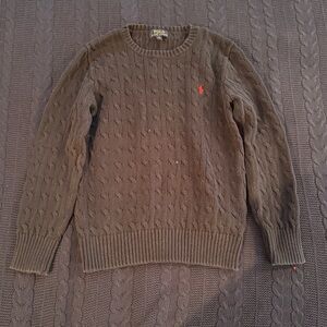 Ralph Lauren Navy Cable Knit Sweater